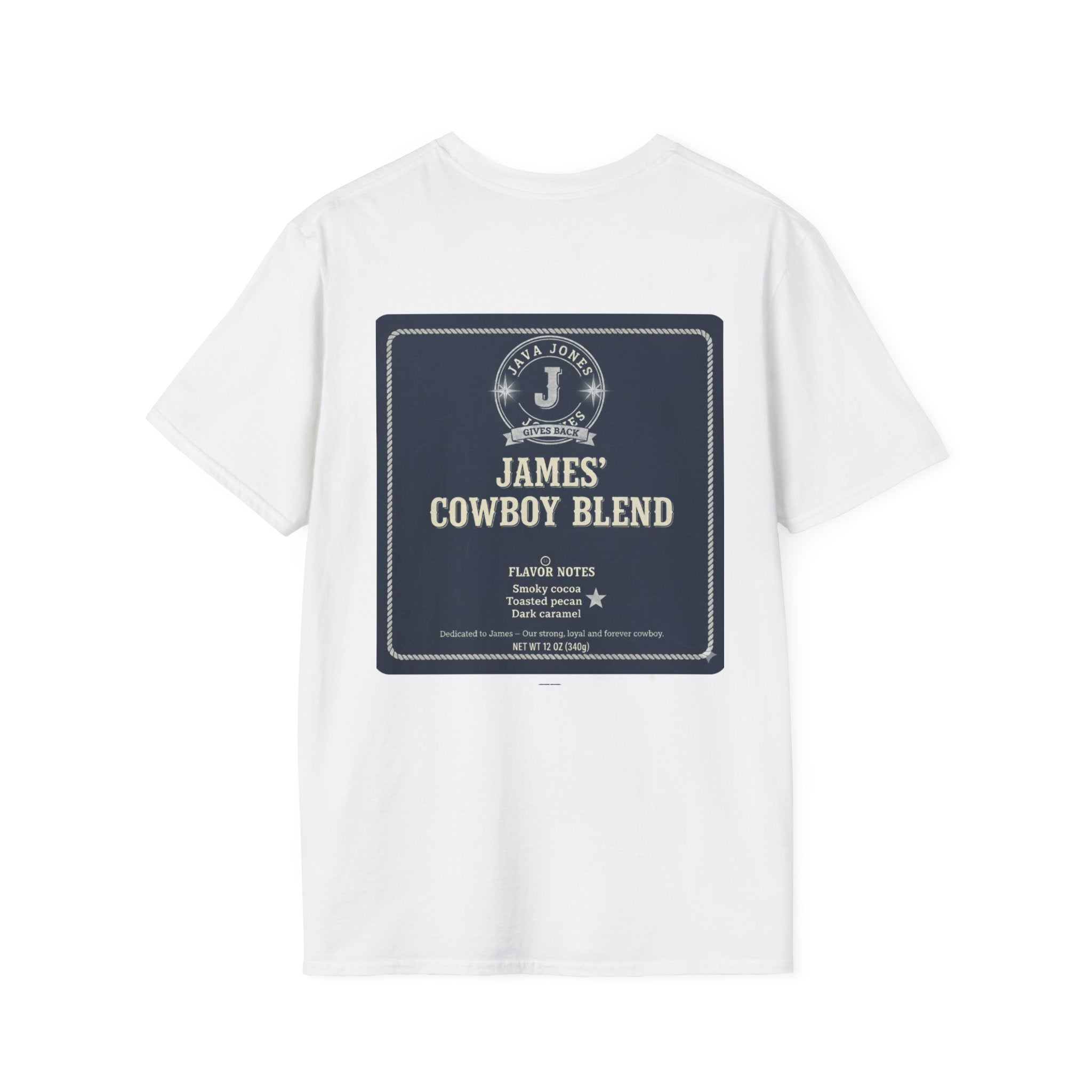 Coffee Logo T-Shirt — "Java Jones" Cowboy Blend Retro Tee