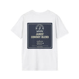 Coffee Logo T-Shirt — "Java Jones" Cowboy Blend Retro Tee